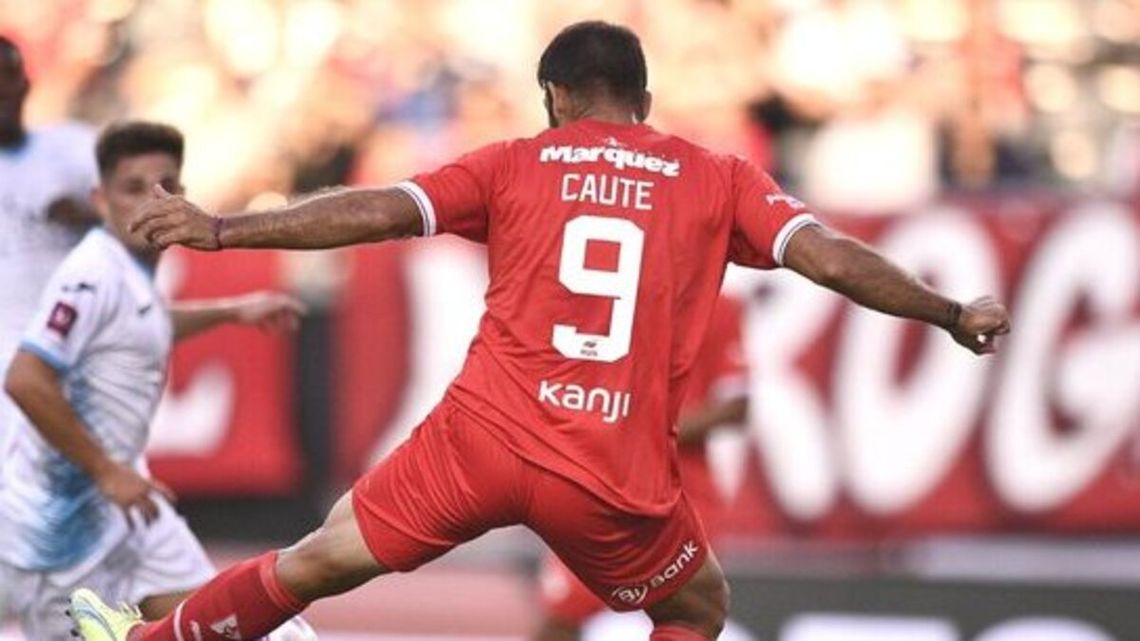 Cauteruccio llegó a los cinco goles con la camiseta del Rojo.