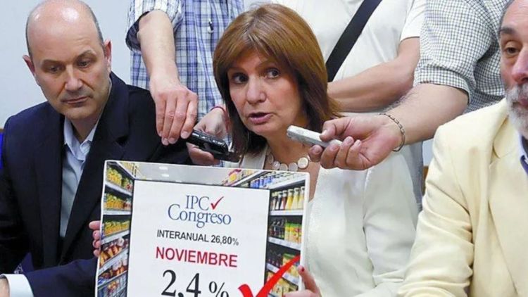 Cristina Kirchner comparó el dato de inflación actual con el que se registraba en noviembre de 2015, durante el final de su tercer mandato presidencial.