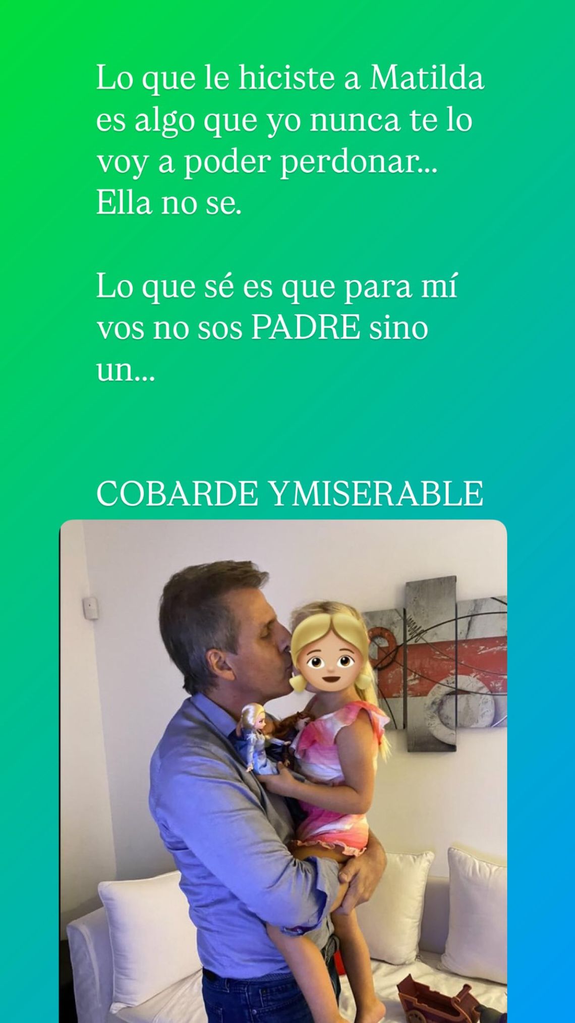 Luciana dijo todo lo que piensa de Martín como padre. 