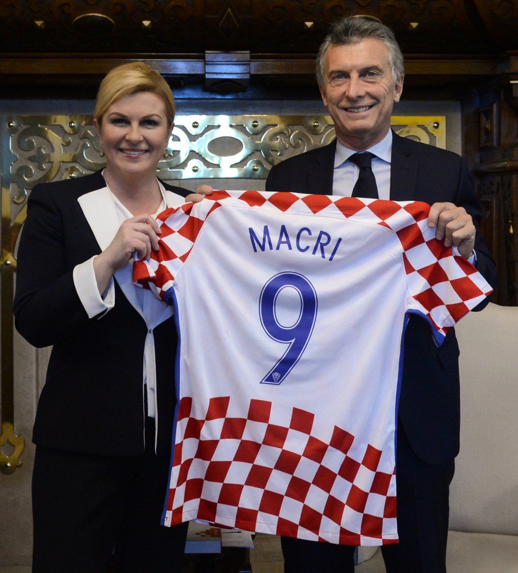 Macri recibió a la presidenta de Croacia: acordaron fortalecer el intercambio