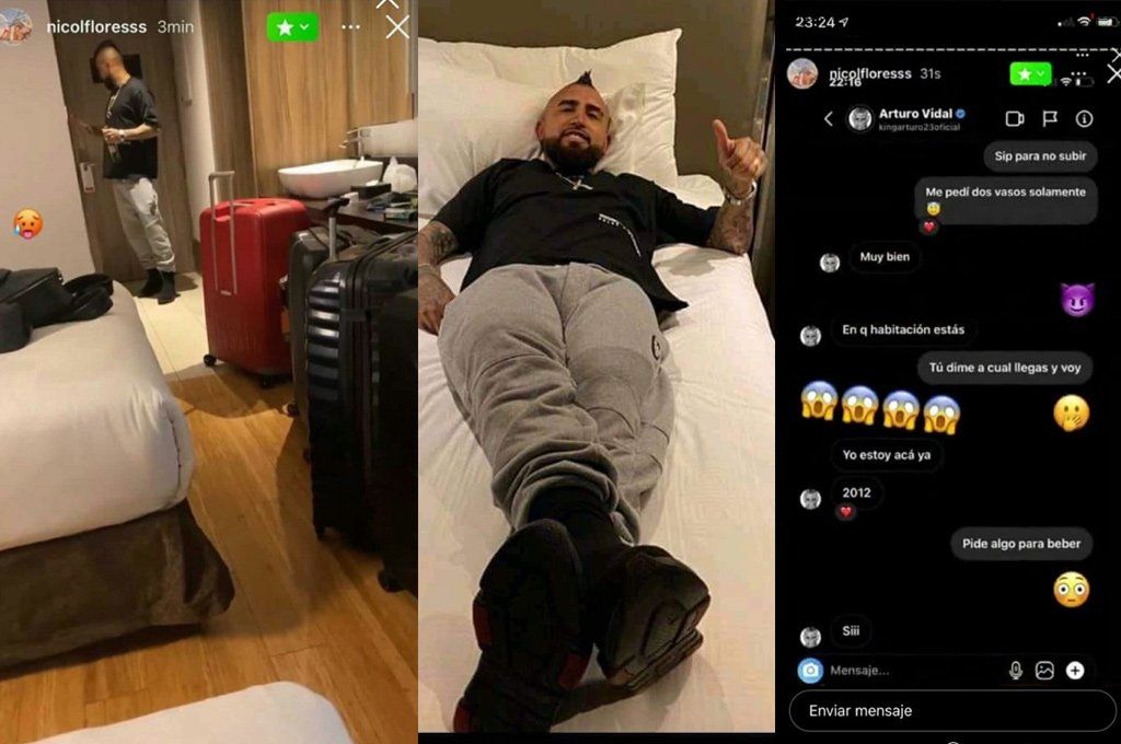 Las imágenes que Nicol Flores dio a conocer en su cuenta de Instagram y que confirmarían su encuentro con el Rey Arturo.