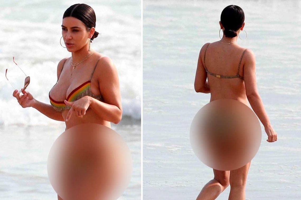 Escrache virtual: muestran la verdadera cola de Kim Kardashian