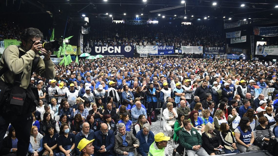LA CGT se congregó en Obras por el Día de la Lealtad.