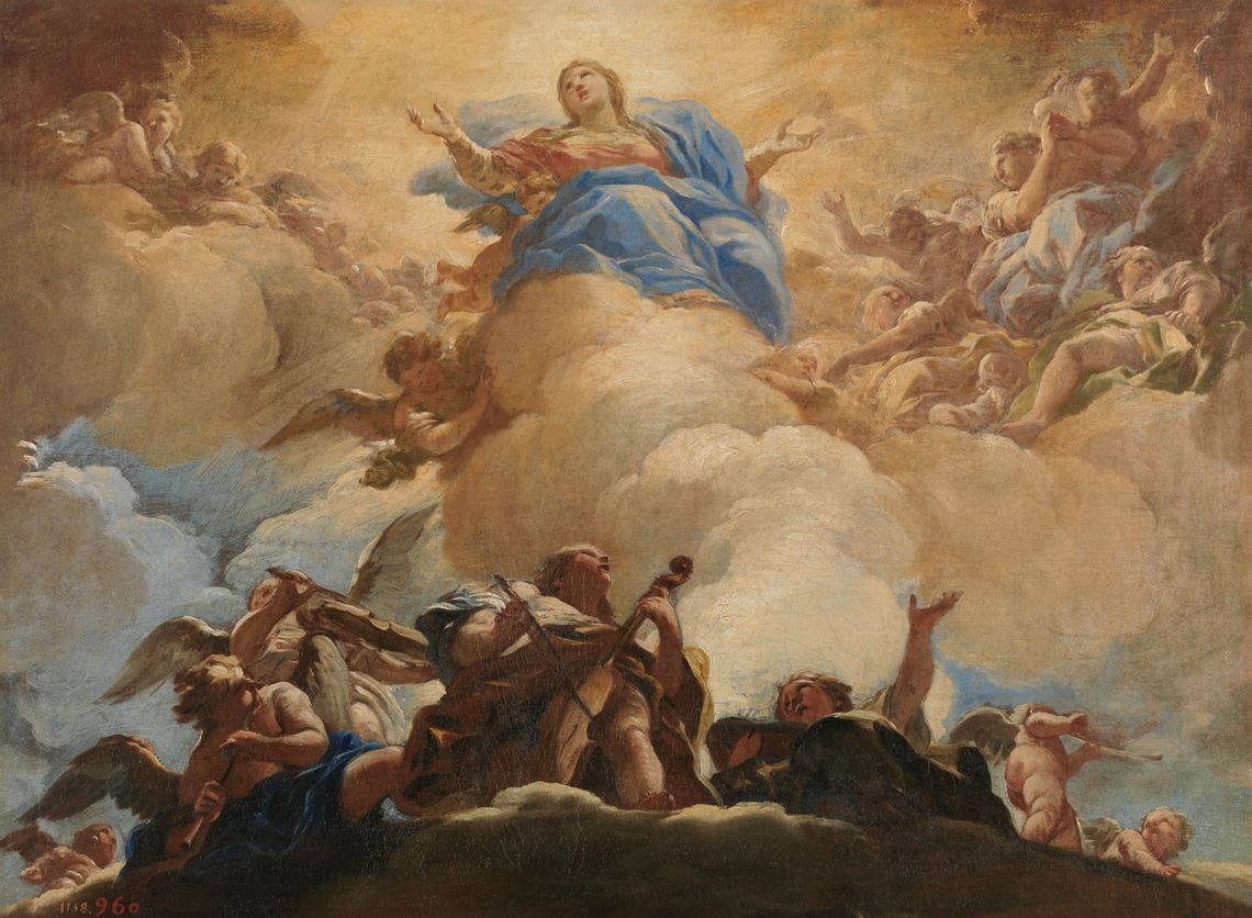 Asunción de la Virgen - Obra de Luca Giordano (1634 - 105) - Colección Museo del Prado - 