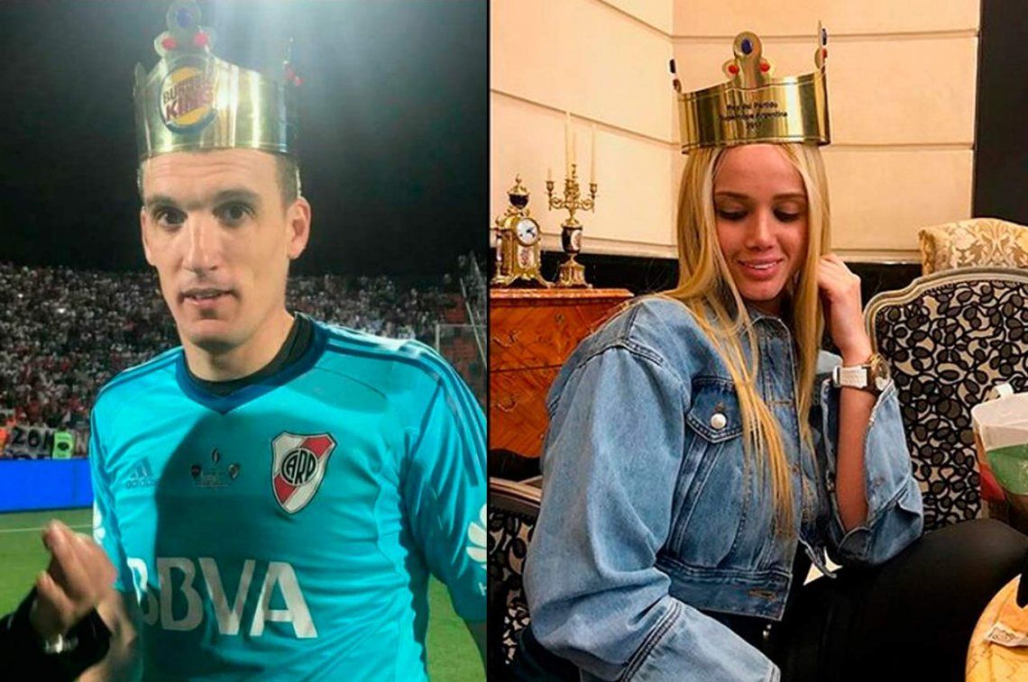 Así festejó la esposa hot de Franco Armani, la figura de la Supercopa  Argentina