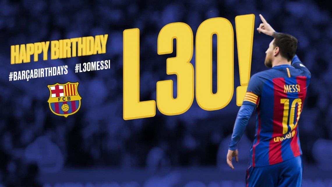 El Barcelona está de fiesta por el cumpleaños del mejor: Lionel Messi