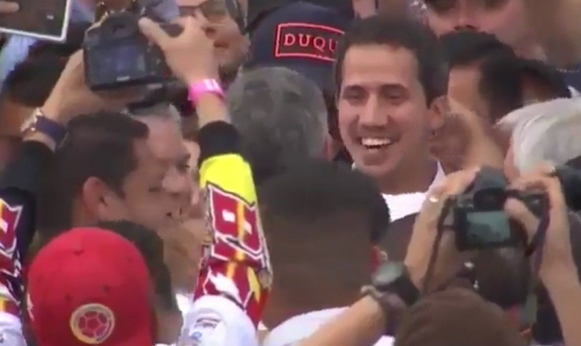 Juan Guaidó fue a Cúcuta y estuvo entre el público del Venezuela Aid Live