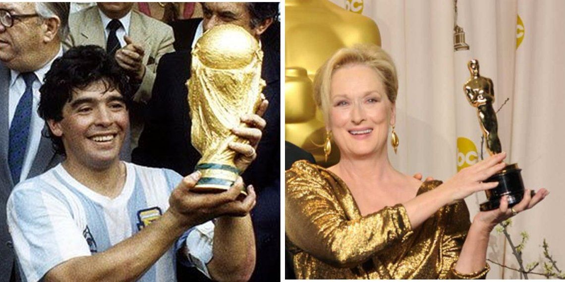 Twitter: Comparan a Maradona con Meryl Streep