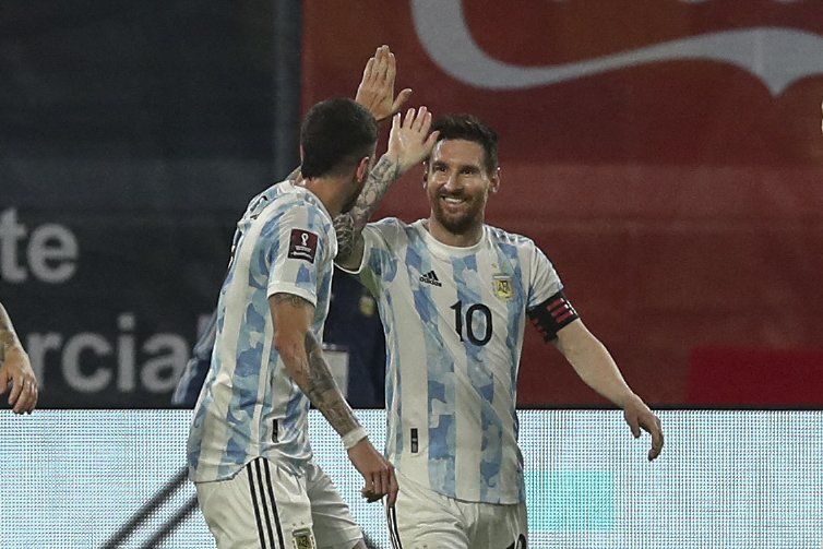 Lionel Messi abrió el marcador para la Selección Argentina