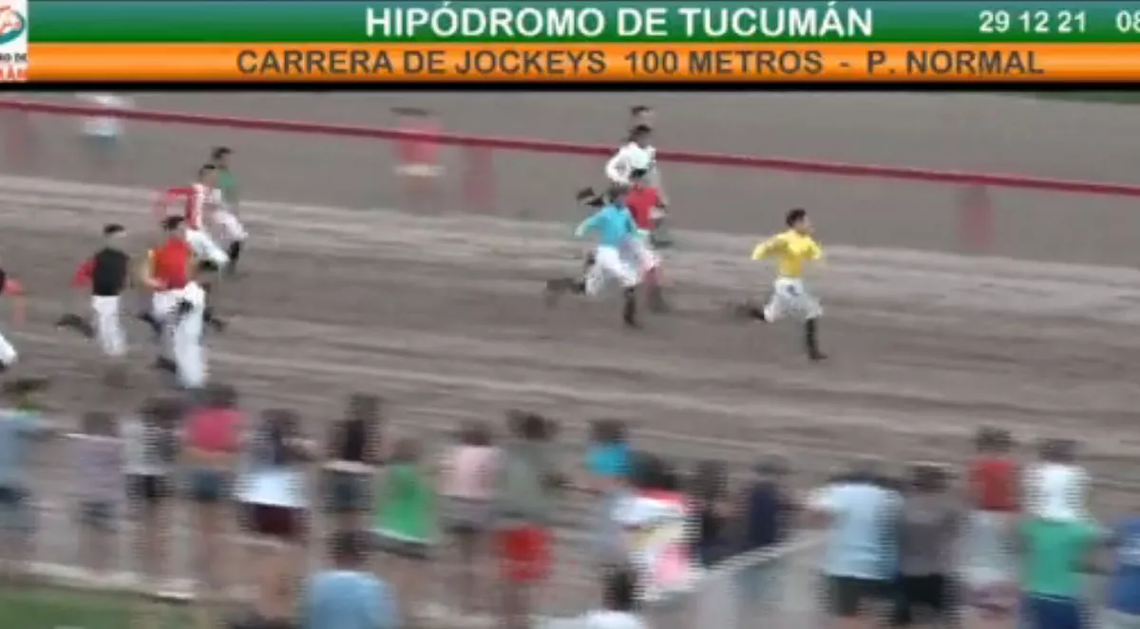 Insólito: la última carrera del año en el Hipódromo de Tucumán la corrieron los jockeys