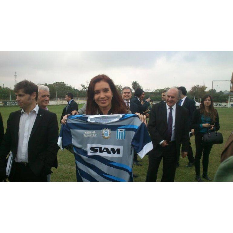 Victoriano Arenas: Cristina fue recibida en el estadio Saturnino Moure