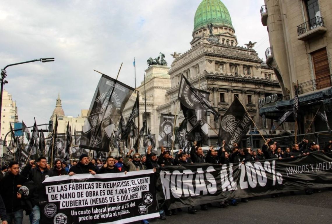 El gremio de trabajadores del neumático se movilizará a Casa Rosada