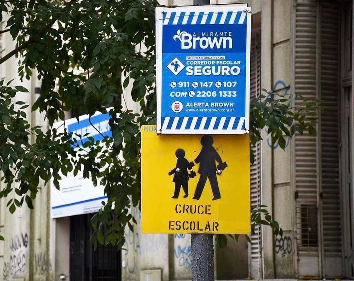 Activan 143 corredores seguros escolares en Almirante Brown