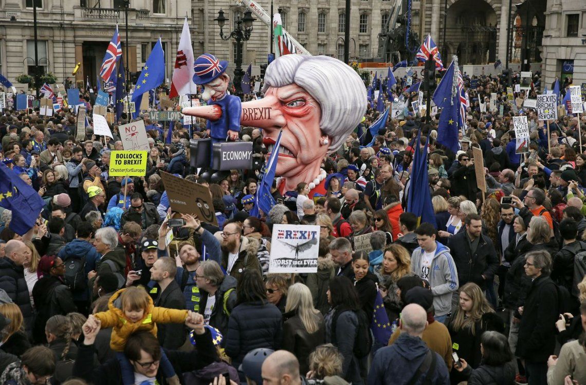 Londres: más de un millón de personas marcharon para frenar el Brexit