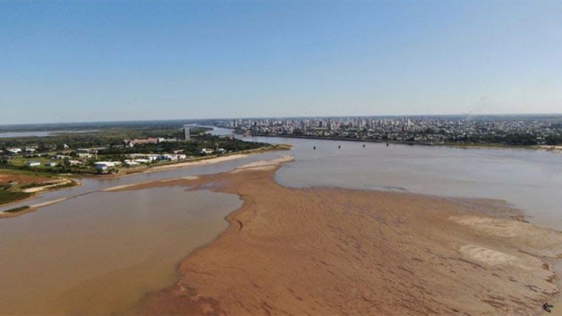 Histórica bajante del río Paraná