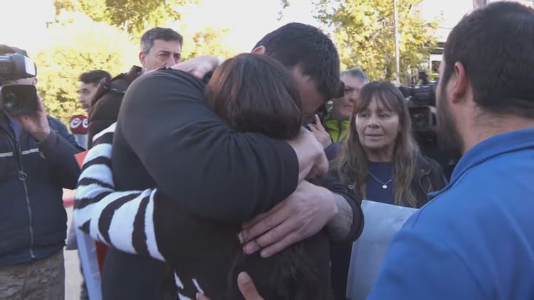 Los padres de Kevin Martínez (Foto: TN).