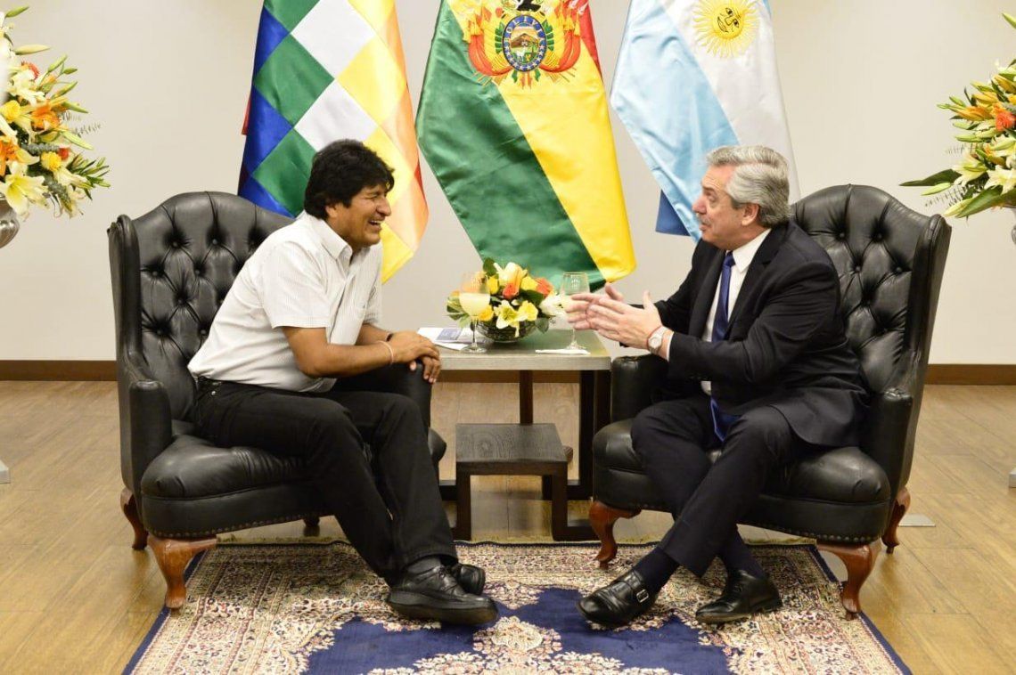 Evo Morales y Alberto Fernández 