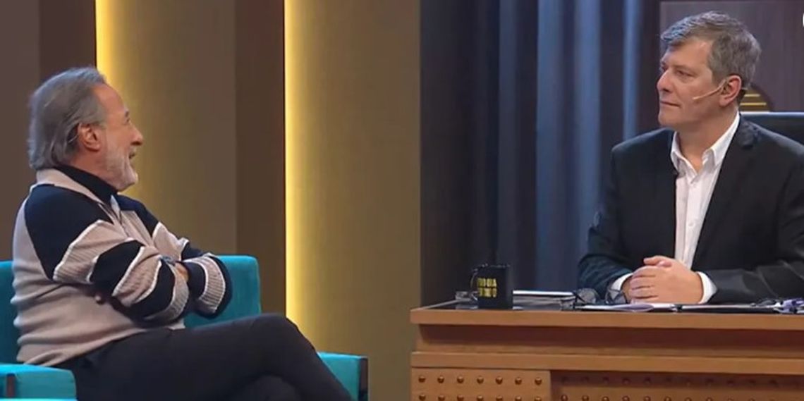 Mario recibió como primer invitado a Guillermo Francella. 