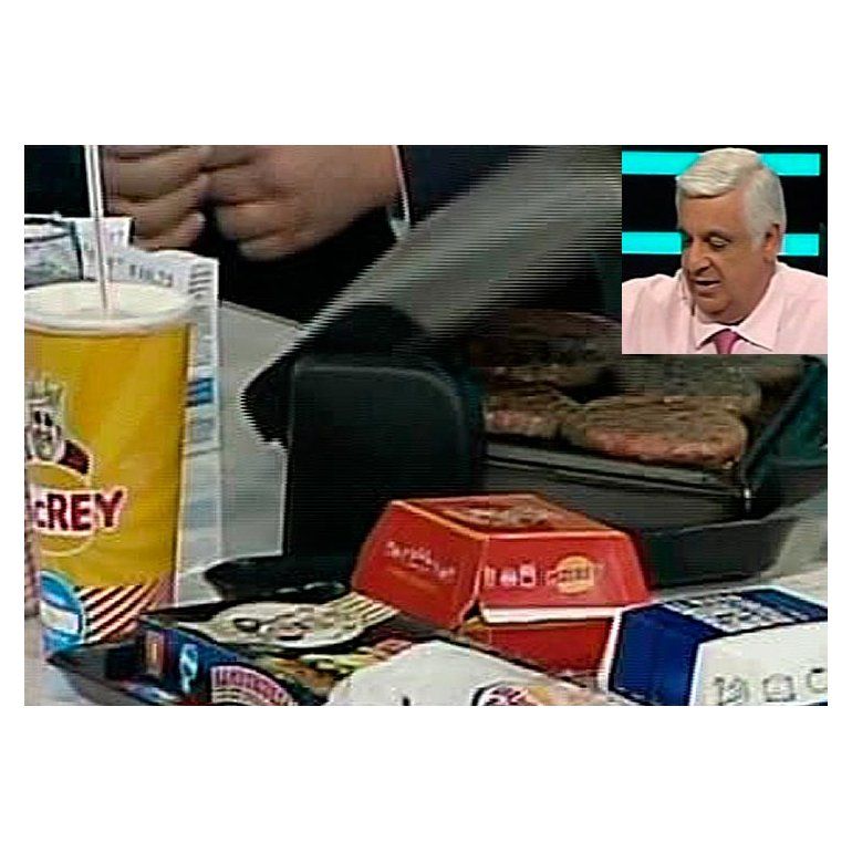 Samid presentó en TV sus hamburguesas “Mac Rey”