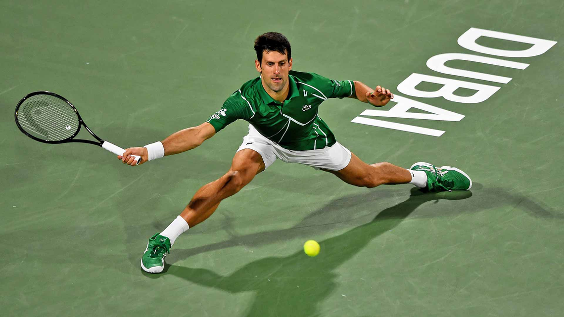 Djokovic juega por primera vez en el año en Dubái