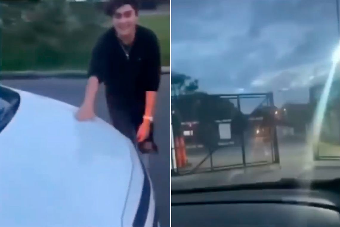Le quitan la licencia de conducir por chocar el portón de un boliche con su auto