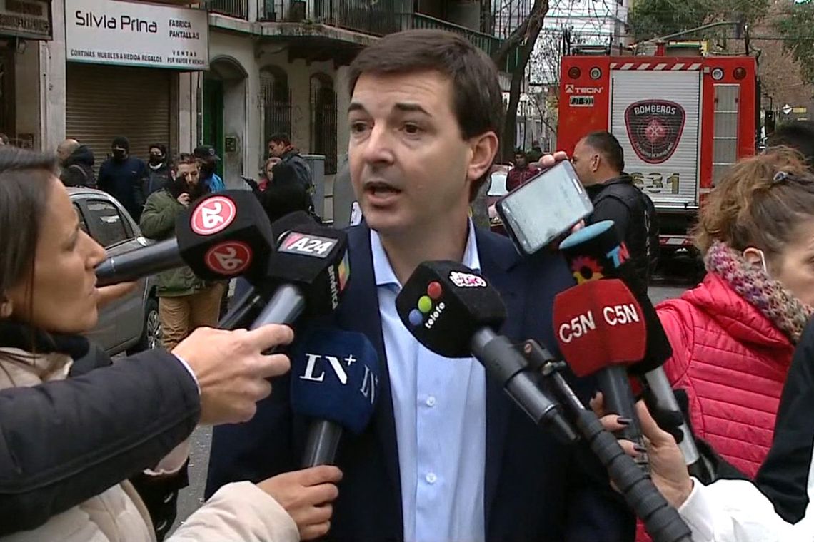 El fiscal Sebastián Fedullo en diálogo con los medios este jueves por la tarde. Captura.