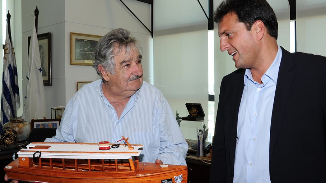 Mujica y Sergio Massa (archivo)