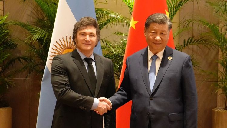 Javier Milei y Xi-Jinping (foto archivo reunión del G20 -Rio de Janeiro)