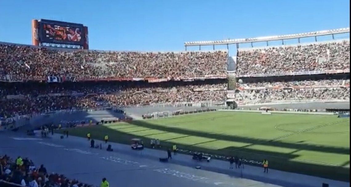 El estadio Monumental con la vuelta del público. 