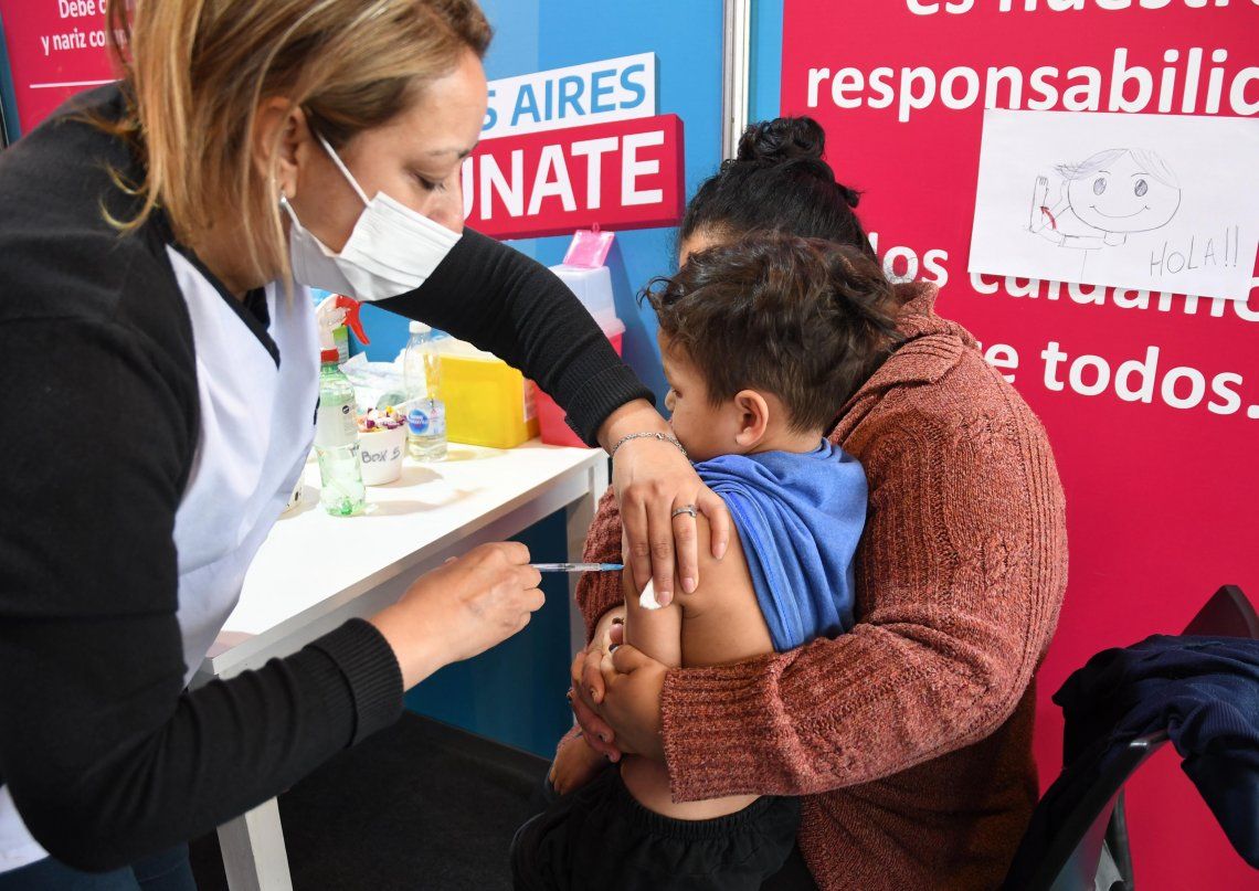 Coronavirus en Argentina: la Provincia de Buenos Aires fue uno de los distritos donde los chicos de entre 3 y 11 años comenzaron a ser vacunados.