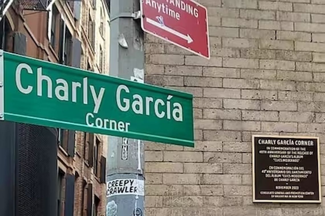 Charly García agradeció el homenaje que se le hizo en Nueva York.