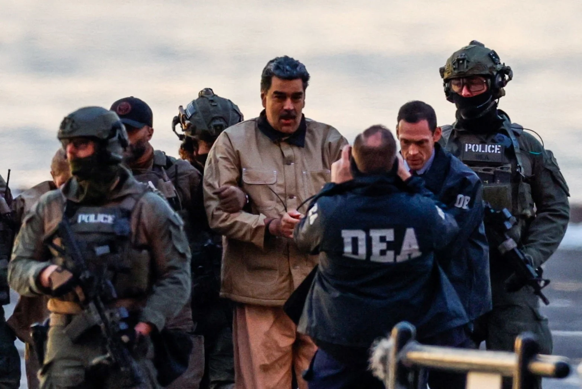 Nicolás Maduro fue trasladado al tribunal en medio de un amplio operativo de seguridad.