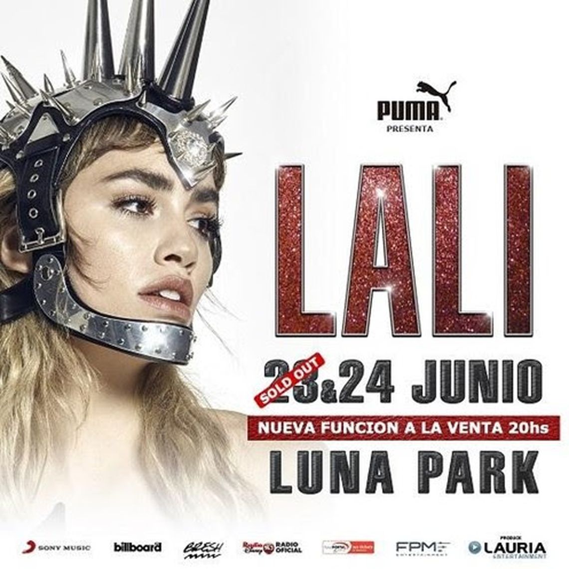 Lali agregó funciones en el Luna Park.