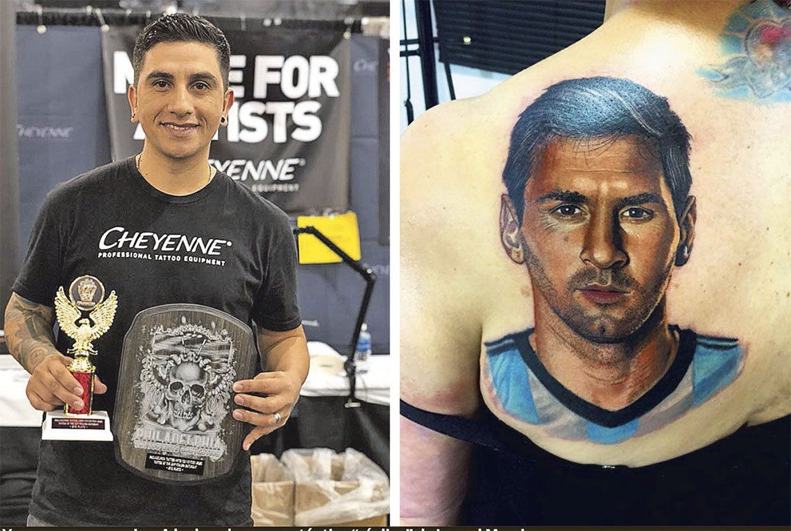 Quilmes: distinción internacional para Yeyo Molina, genio del tatuaje de San Francisco Solano