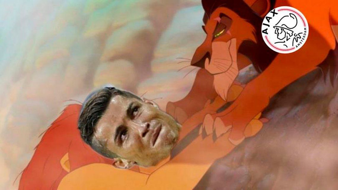 Se ríen de Cristiano Ronaldo: los memes tras la eliminación de la Juventus ante el Ajax