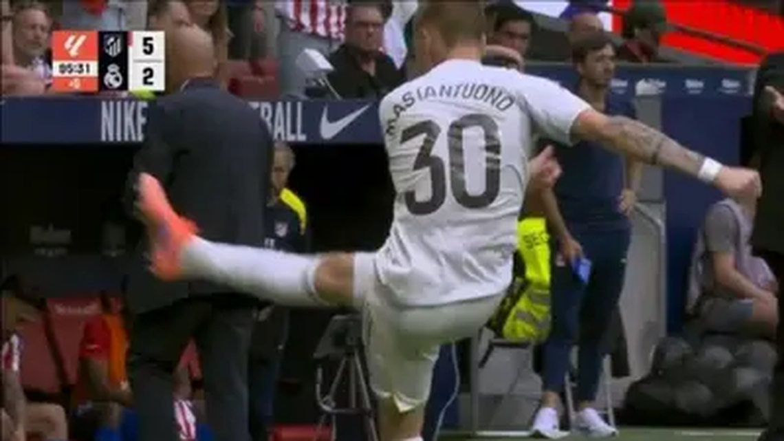 La momento de furia del argentino.