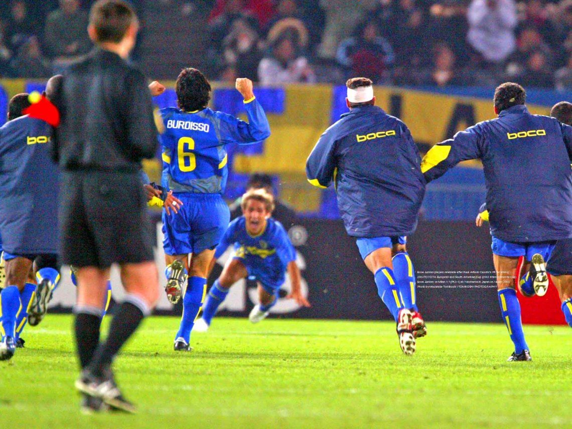 Cascini convirtió y Boca festejó una nueva copa del mundo