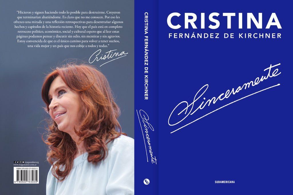 Sinceramente, el libro de Cristina Kirchner: las frases sobre Néstor Kirchner, Amado Boudou, Mauricio Macri, Gabriela Michetti y el Papa Francisco