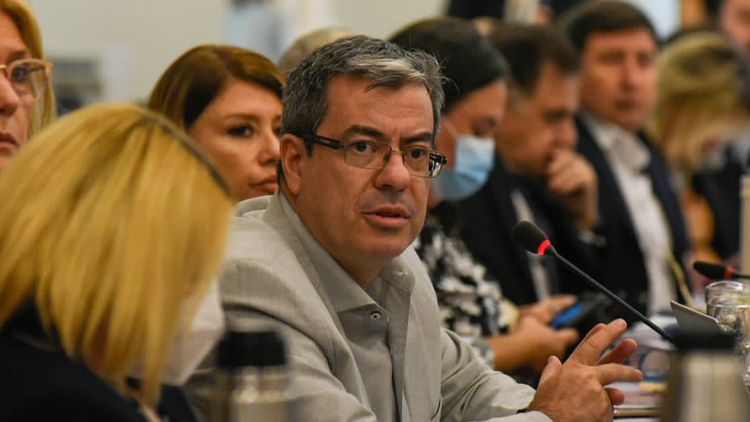 Germán Martínez, jefe del bloque de UxP. 