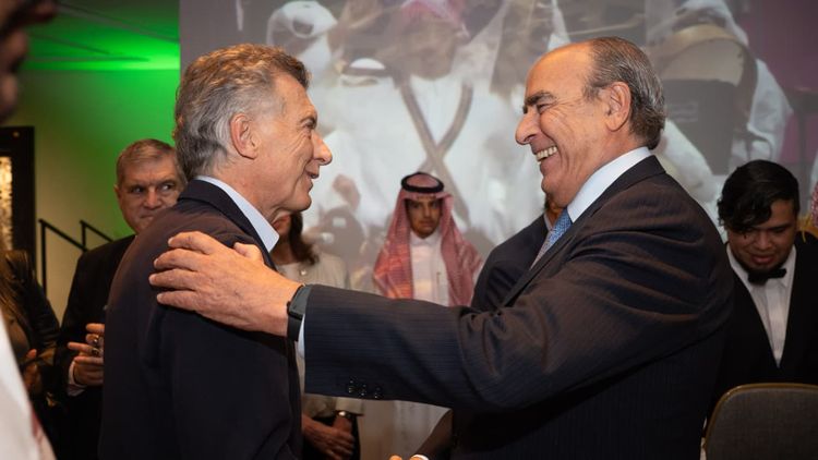 Mauricio Macri y Guillermo Francos se mostraron juntos (Foto- Cuenta X del Jefe de Gabinete de Ministros) 