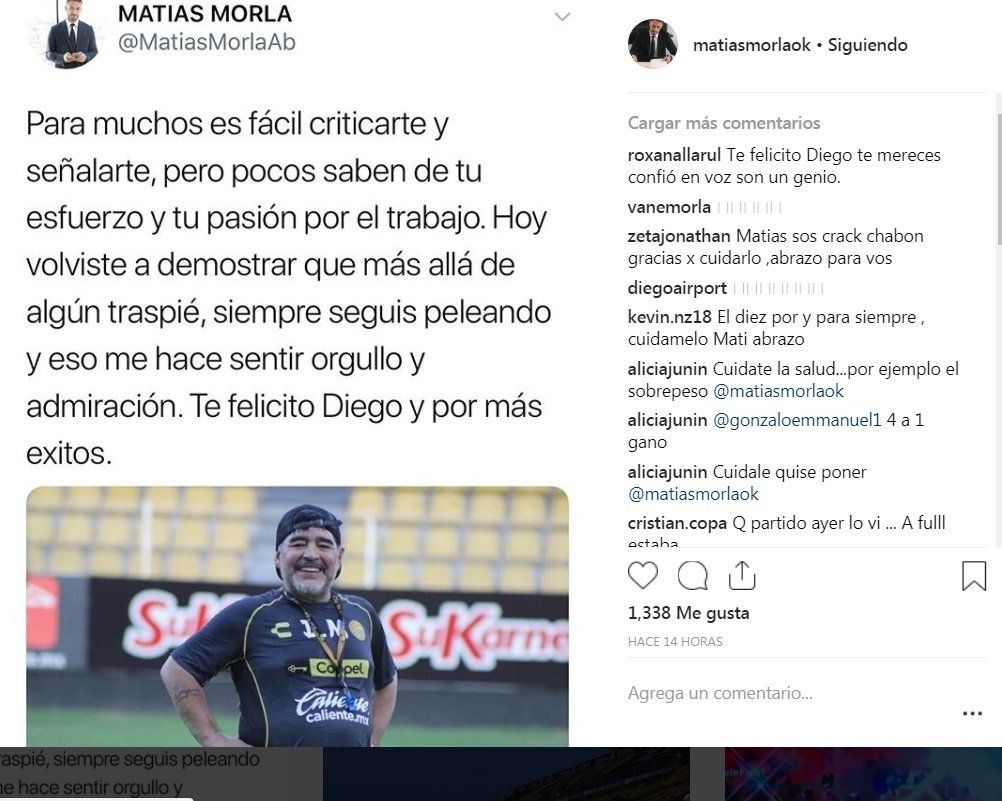 Maradona agradecido y con premios tras el début con goleada de los Dorados de Sinaloa