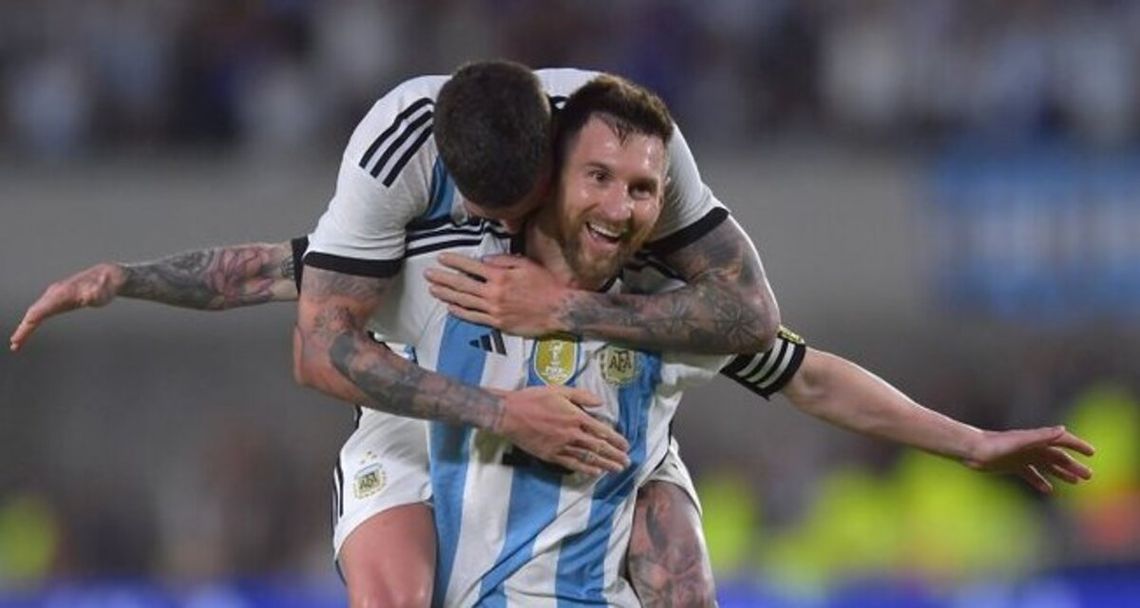 Argentina se exhibió como campeón del mundo.