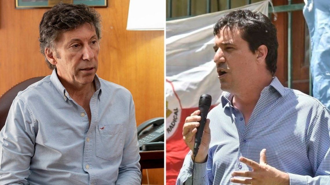 Los candidatos: Gustavo Posse y Maximiliano Abad.