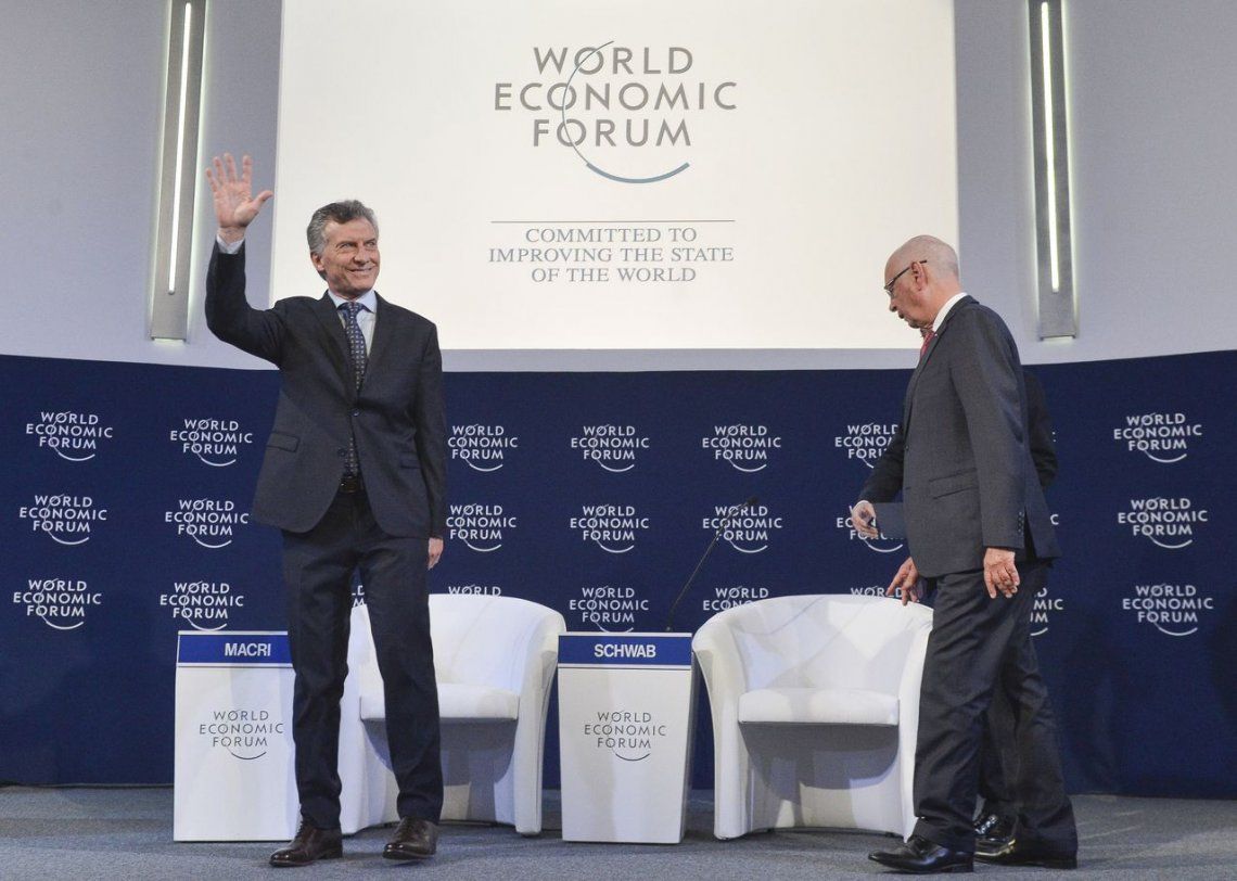Macri en el mini Davos: ¡Qué bueno que hoy estemos acá trabajando!