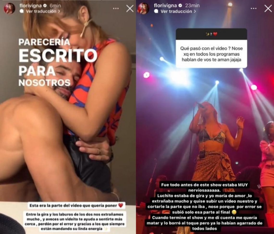 Flor Vigna dio explicaciones sobre su video íntimo con Luciano Castro