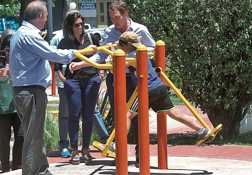 dEl vicejefe de Gobierno porteño en la reapertura del parque Alberdi.