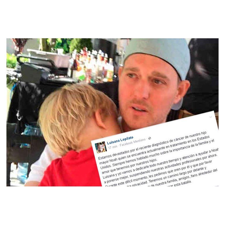 Michael Bublé confirmó que su hijo Noah tiene cáncer