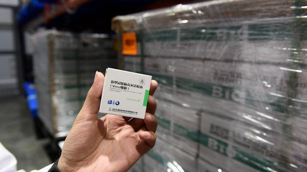 Sinopharm: llegan 2 millones de vacunas desde China. 