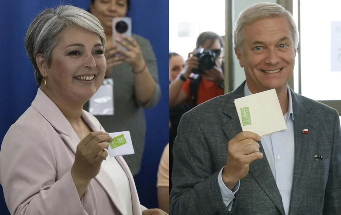 Jara y Kast emitieron su voto. Ahora esperan los resultados del balotaje.