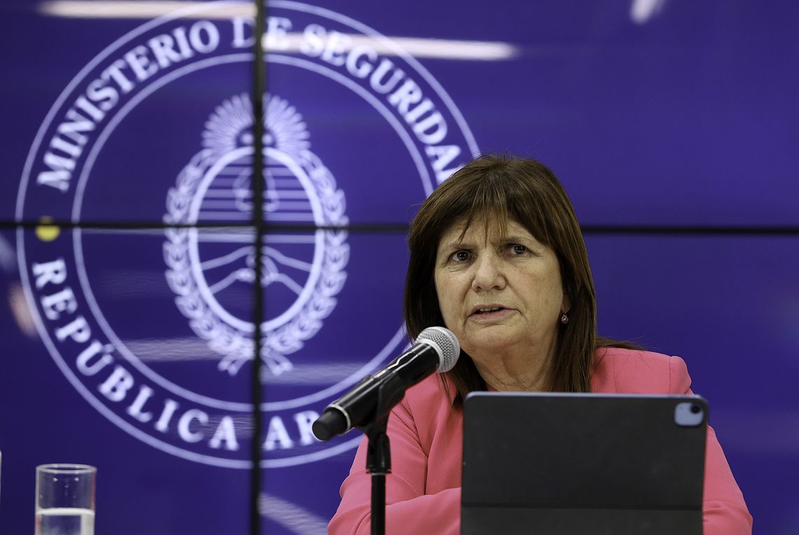 La ministra de Seguridad